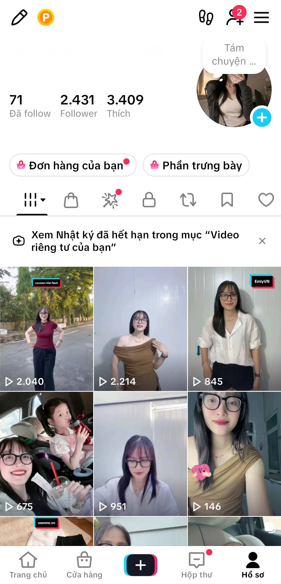 Kênh Cá Nhân Nữ 1