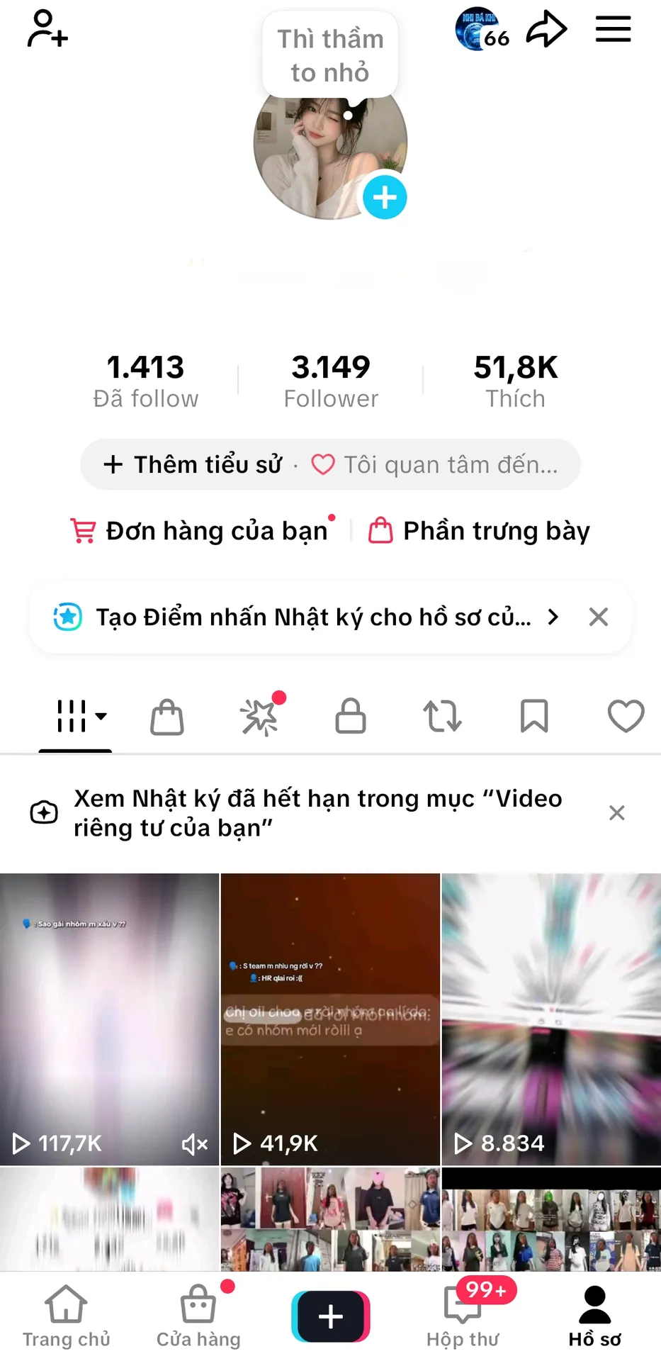 Kênh Cá Nhân Nữ 1